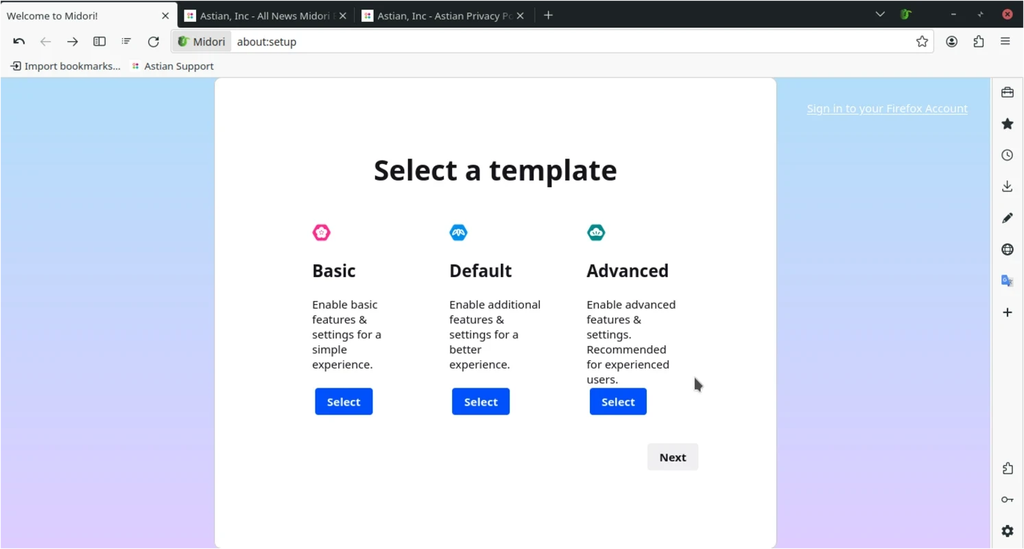 Midori Browser – Screenshot 3
